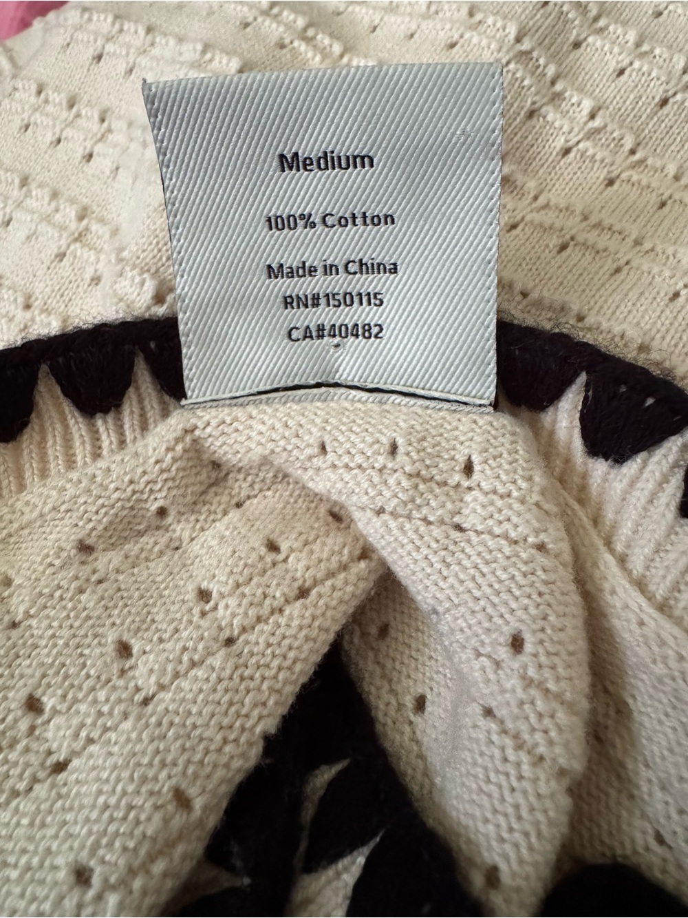 Varley Dwight Tank Knit Dress Cream/Black Size Medium - Picture 15 of 15